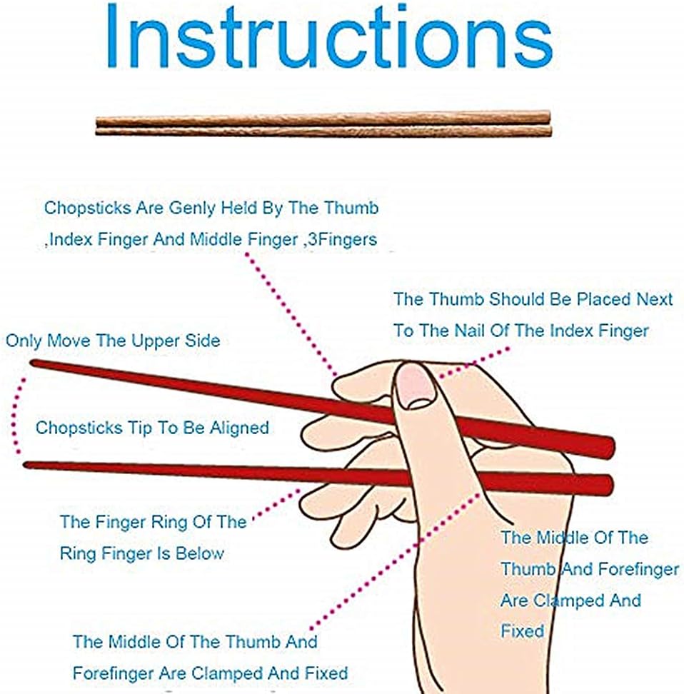 30-Pairs Wooden Chopsticks, Dishwasher Safe Chopstick,ReusableNatural Healthy, Chinese Classic Style for Kitchen, Dining Room, Gourmet, Noodles (9.8 Inch)… (30)