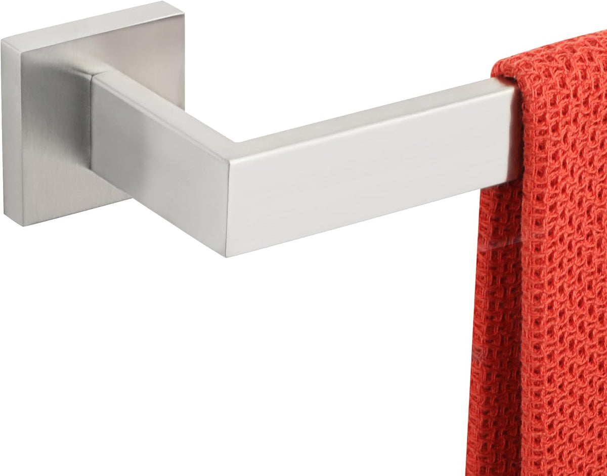 Alise Brushed Nickel Towel Bars,27.56 Inch Towel Holder Towel Racks for Bathroom and Lavatory,SUS304 Stainless Steel Hand Towel Hanger Rail Wall Mount,Useable Length 25.79 Inch Towel Bar, GYT070-LS