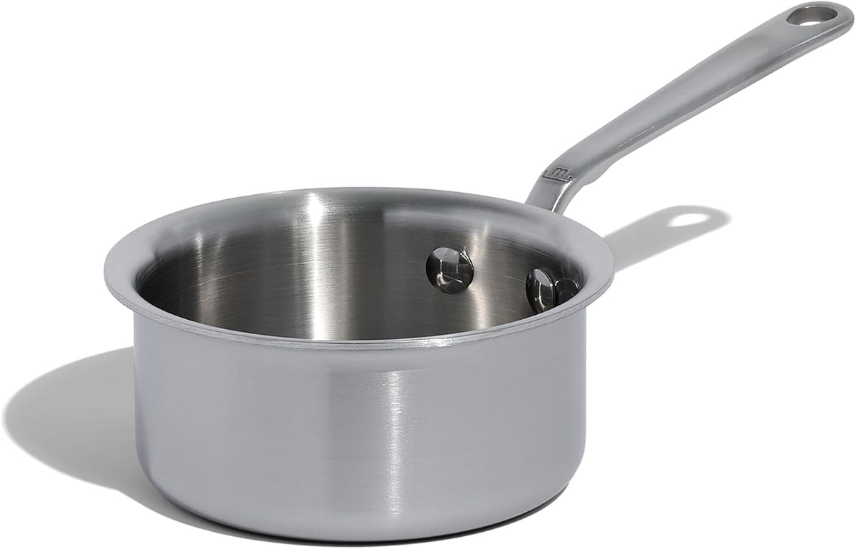 Made In Cookware - 3/4 Quart Stainless Steel Butter Warmer - 5 Ply Stainless Clad - Professional Cookware - Crafted in Italy - Induction Compatible