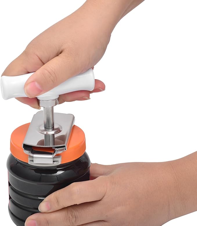 Kichwit Jar Opener for Weak Hands, Jar Bottle Opener for Seniors with Arthritis, Bottle Opener Keychain Included