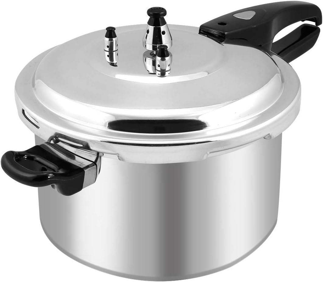 Barton 8Qt Pressure Canner Release Valve Aluminum Canning Pot Cooker Pot Stove Top Instant Fast Cooking Pot Stewing Locking System, 8 Quart