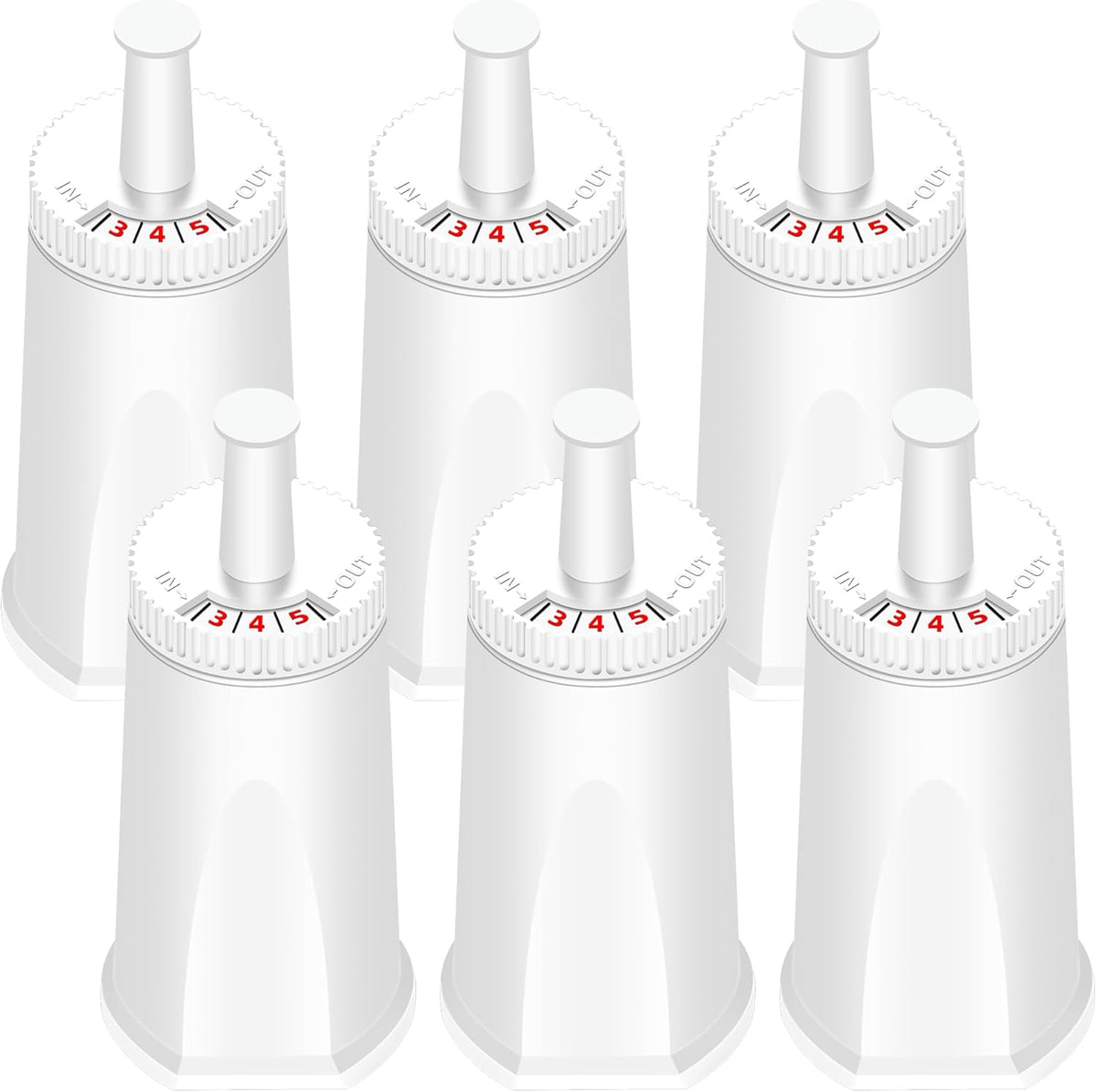 Replacement Water Filter for Breville Espresso Machine, Fit for Breville Barista Touch BES880, Barista Pro BES878, Oracle BES980, Dual Boiler BES920 Bambino ClaroSwiss Sage,6 pack by APPLIANCEMATES