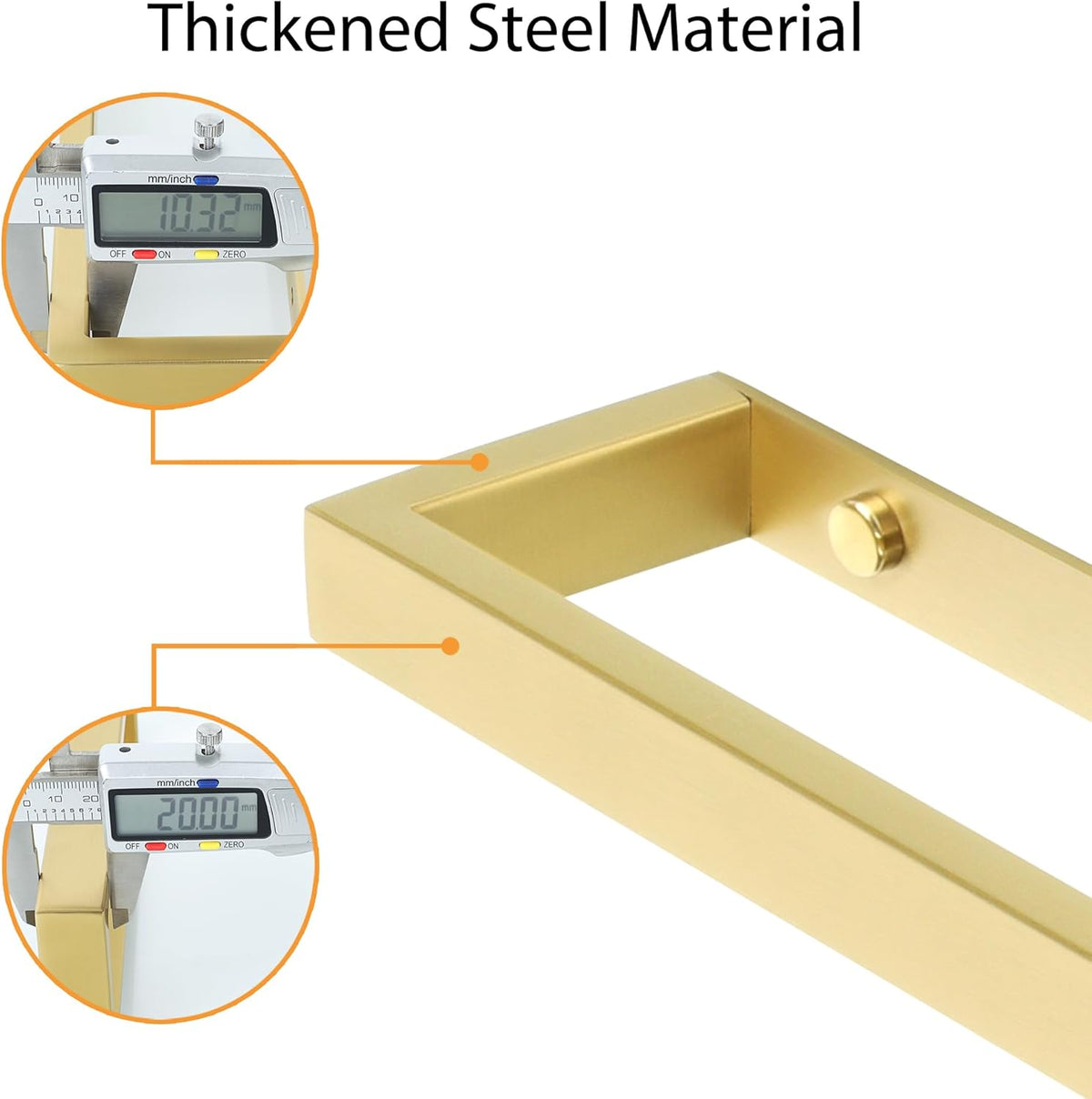 Alise Bath Towel Bar,Towel Holder Towel Rack Towel Hanger for Bathroom Wall Mount,28 Inch SUS304 Stainless Steel Towel Rail,Brushed Gold,GJF070-G