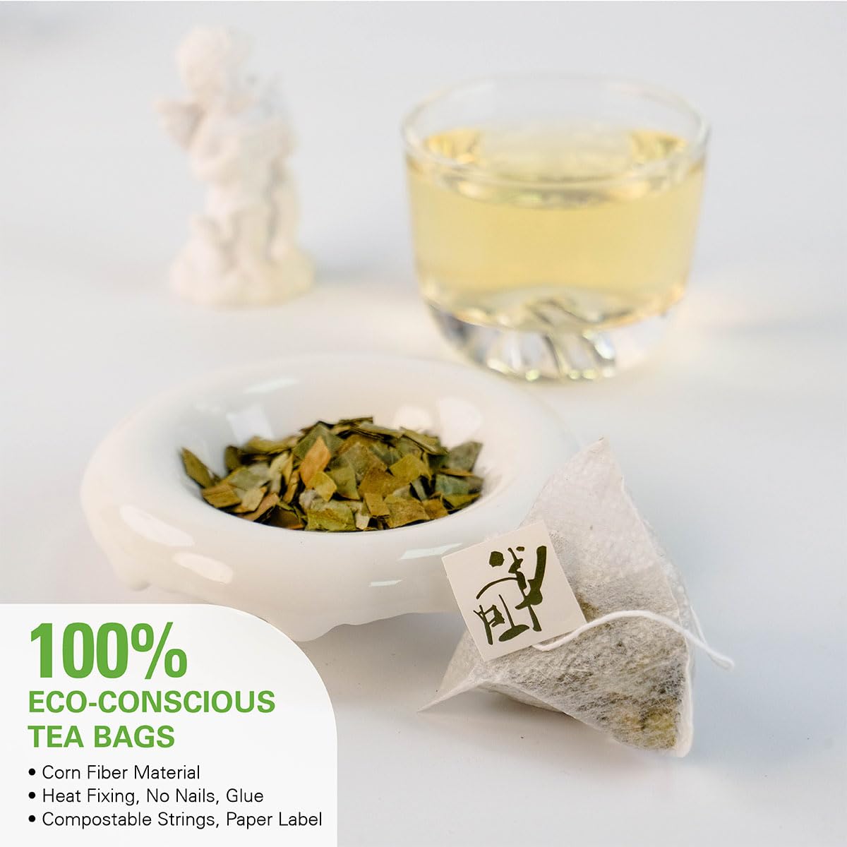 WT WEETEE Soursop Leaves Tea Bags, Made with 100% Pure Soursop Graviola/Guanabana Leaves, Natural Caffeine-free Herbal Tea, 50 Corn Fiber Tea Bags