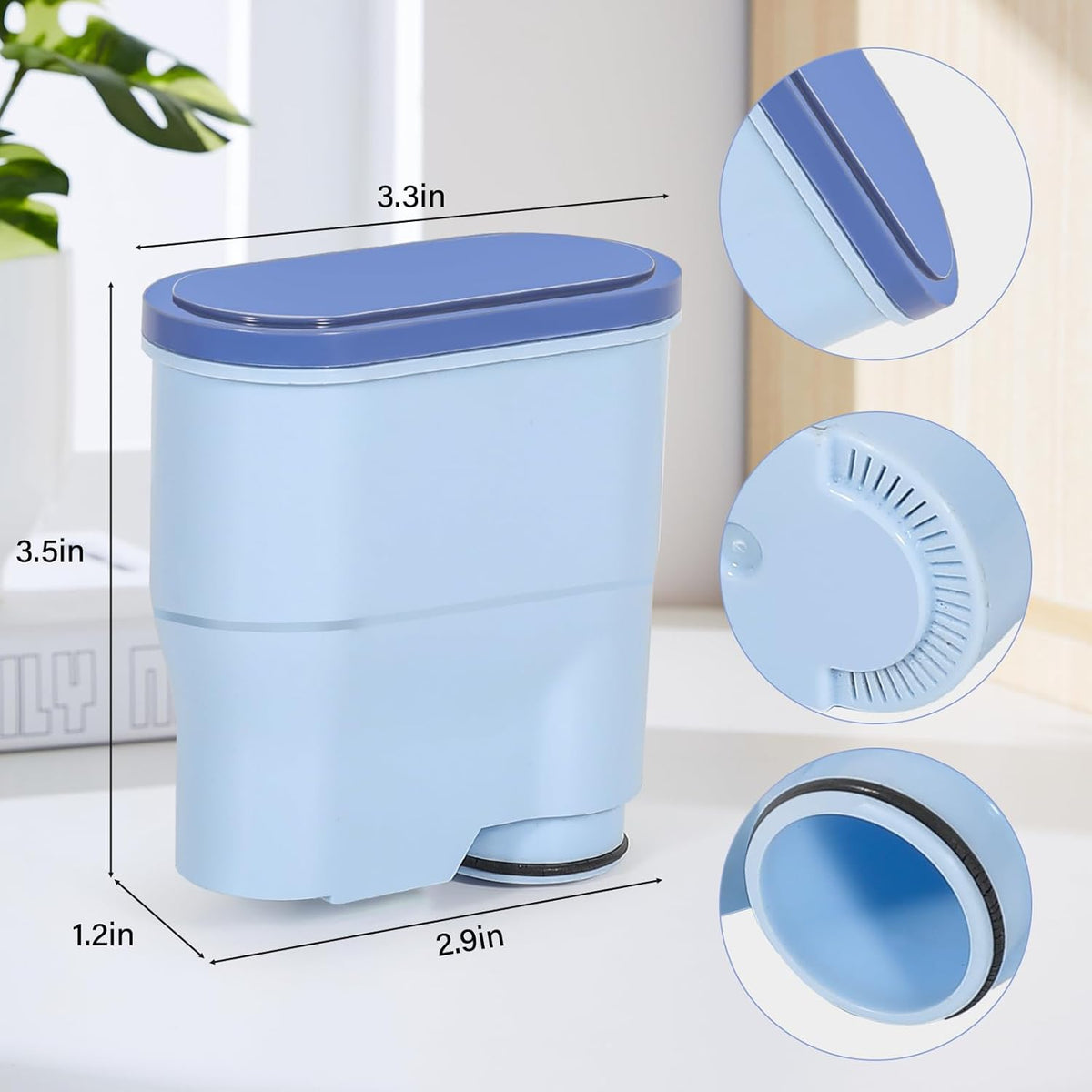 Coffee Filter Compatible with Philips AquaClean Coffee Machines， CA6903 Aqua Clean Calc and Water Filter，Reduces Formation of Limescale（2 Pack）