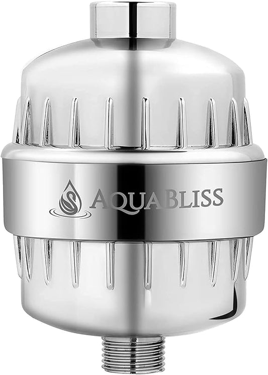 AquaBliss High Output Revitalizing Shower Filter - Reduces Dry Itchy Skin, Dandruff, Eczema, and Dramatically Improves The Condition of Your Skin, Hair and Nails - Chrome (SF100)