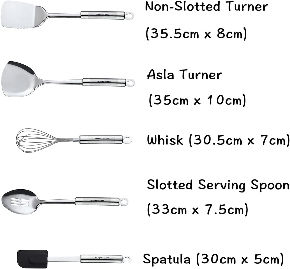 Cooking Utensil Set, 11 PCS Stainless Steel Kitchen Utensil Set, Nonstick Kitchen Gadgets Cookware Set with Spatula