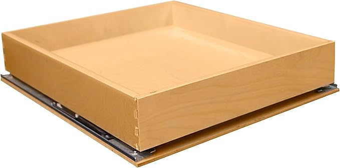 Pull Out Drawer Organizer for Cabinets, Gliding Soft Close Shelves for Kitchen, Pantry, Bathroom, & Storage Organization, 9 Ply Baltic Birch, 18 Inch Wide x 18 Inch Deep