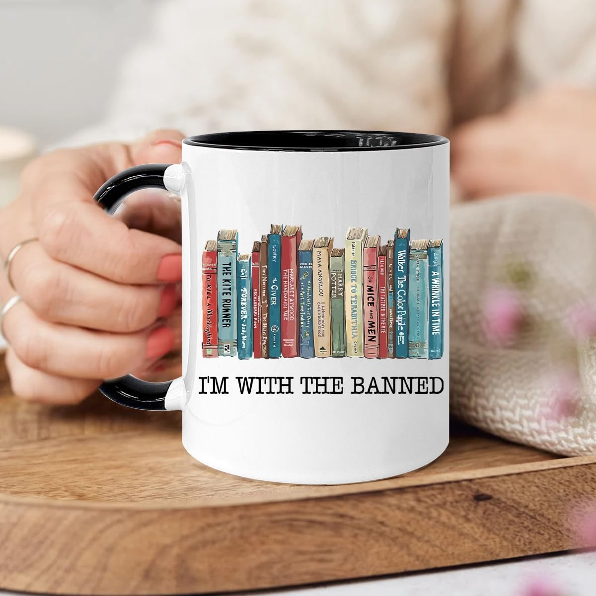 Gifts For Book Lovers, Book Lovers Gifts For Women, Book Themed Gifts for Teacher, Librarian Mug for Women, Christmas Gifts for Book Lovers Bookworm, Book Accessories, 11oz Coffee Mug