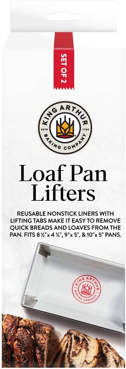 King Arthur Baking Company Loaf Pan Lifters, Reusable Nonstick European-Grade Silicone, Set of 2