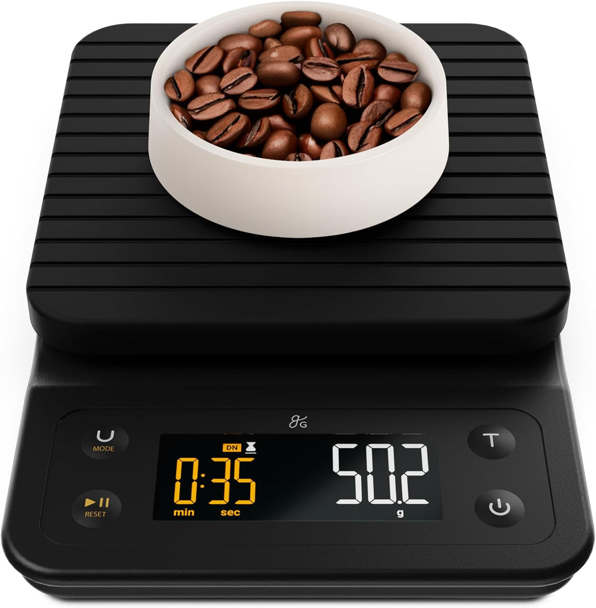 Greater Goods 0.1g Precision Coffee Scale with Timer – 3kg Digital Scale for Pour-Over, Espresso, French Press, Kitchen Use (Onyx Black)