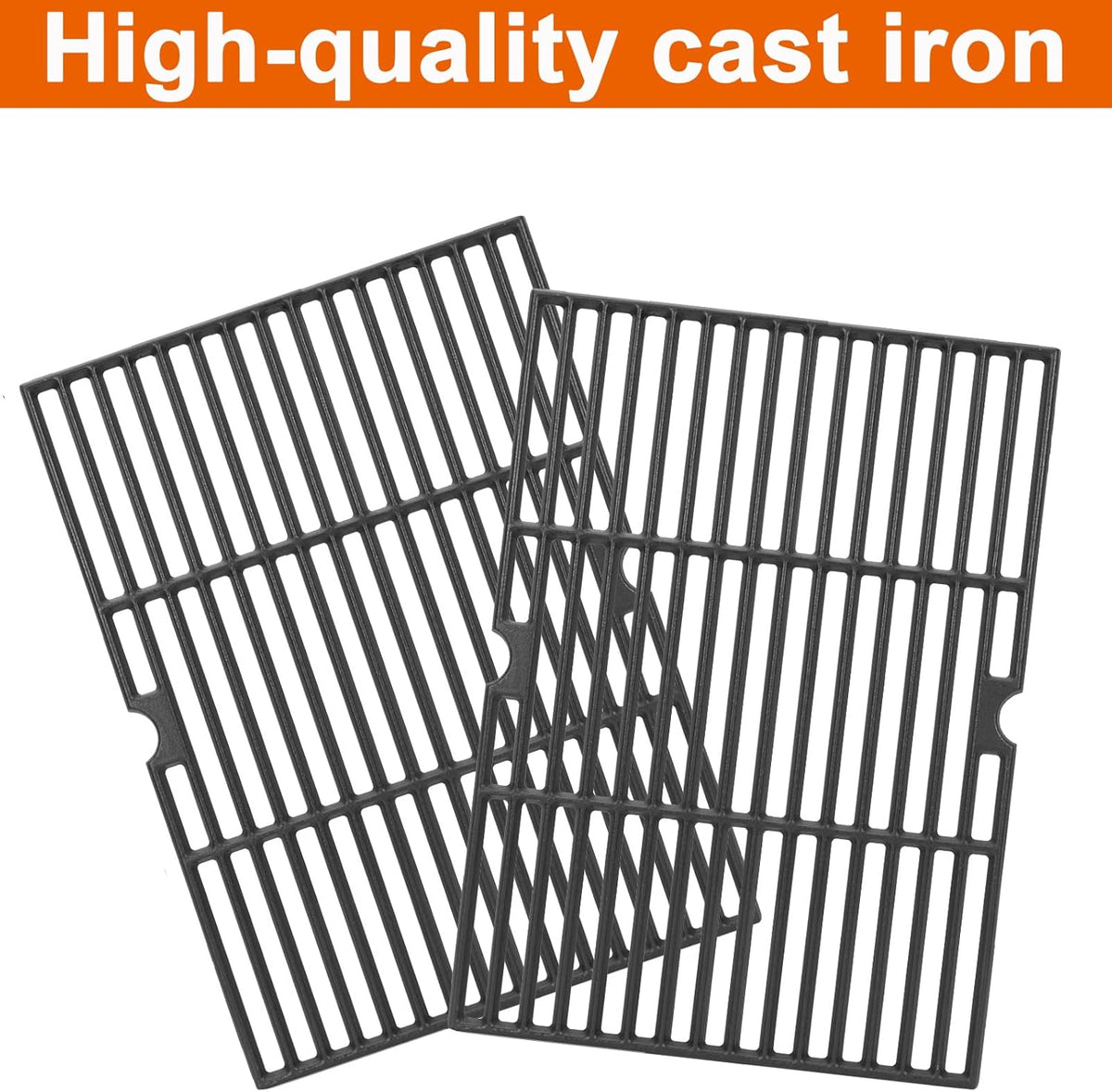 BBQ Future Cooking Grate Replacement for Master Chef G45301 G45303 G45308 G45309 G45311 G45313 Grill, Heavy Duty Matte Cast Iron Grill Grid for MasterChef BBQ Parts