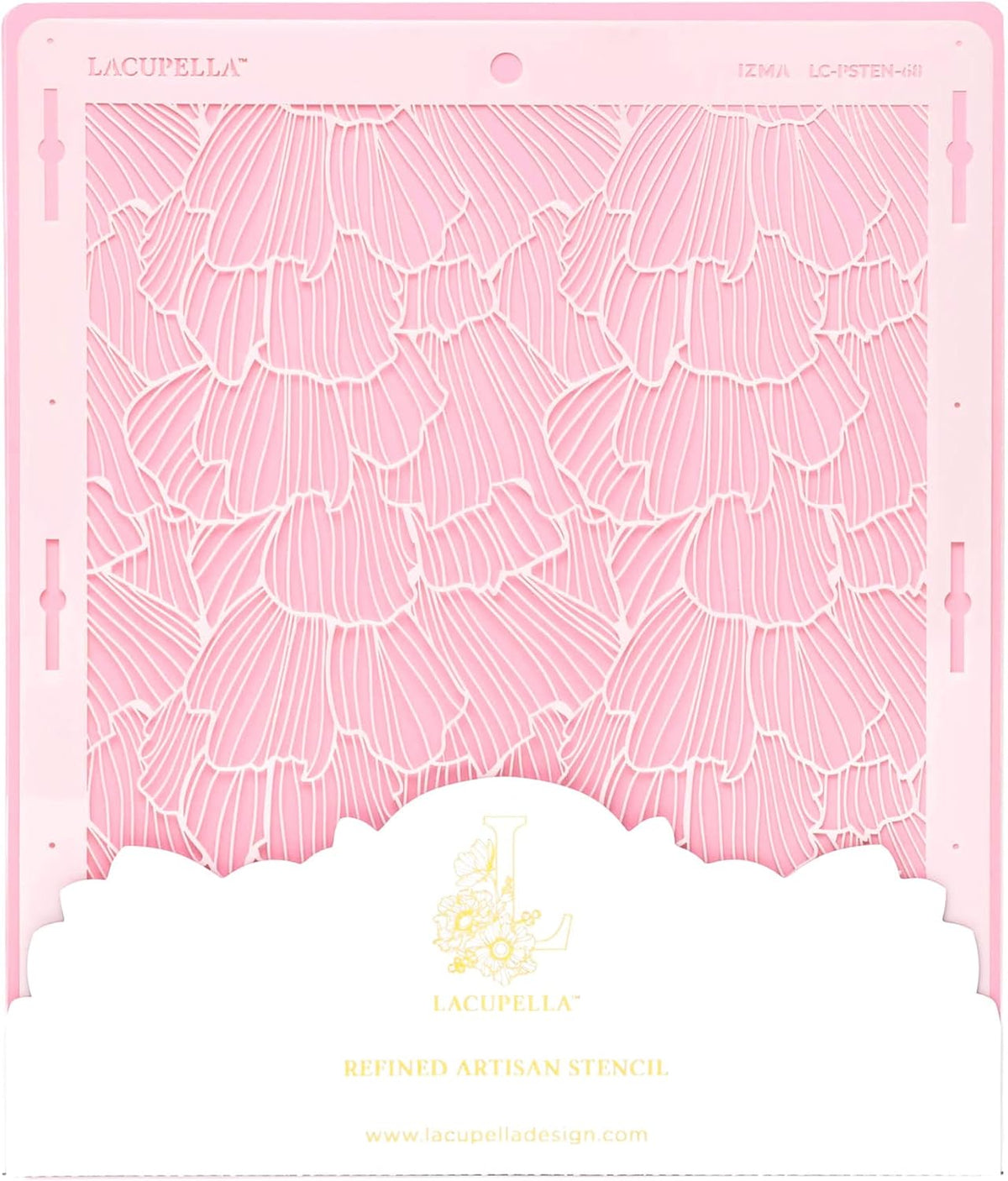 Cake Decorating Stencil for Tall Buttercream Cake, Royal Icing, Ganache, Paint, Airbrush (IZMA)