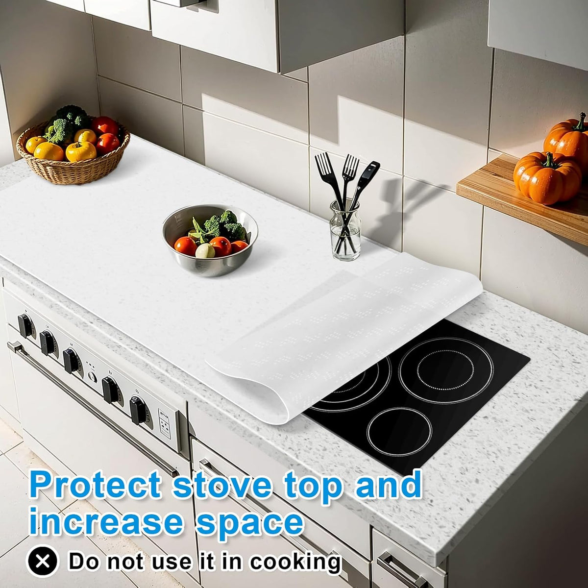 AECHY Silicone Mats for Kitchen Counter 47"x23.6"x0.08”, Largest Heat Resistant Mat Shipped Rolled Up Kitchen Island Silicone Countertop Protector Mat Nonslip Extra Large Counter Mat, Translucent