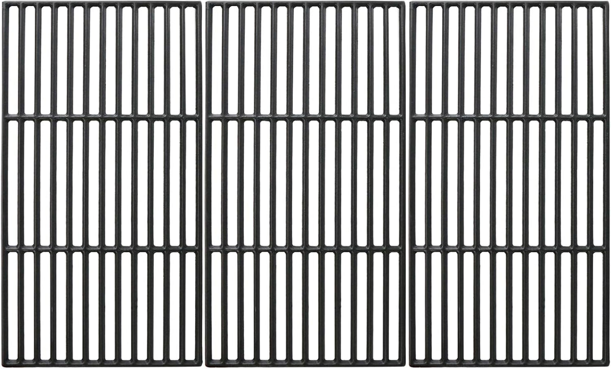 Uniflasy Cast Iron Cooking Grate for Char-Griller 1624 Smokin' Champ Charcoal Grill Horizontal Smoker Grates Replacement Parts for Chargriller Set of 3