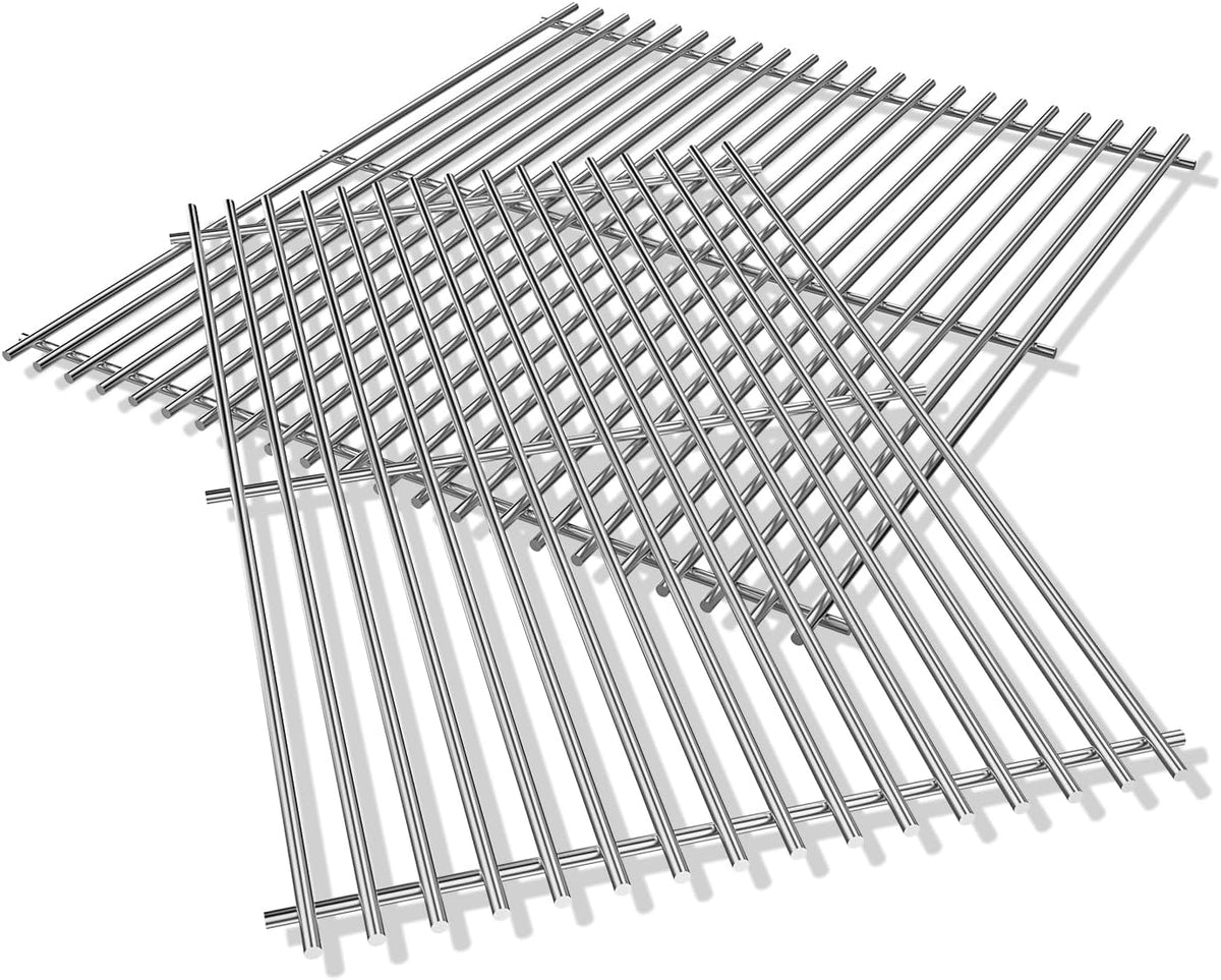 KEESHA 7852 Stainless Steel Grates Replacement Parts for Weber Crafted Genesis II 300 Series Grill Grates for Weber Genesis ii E-310 E-315 E-325 E-330 E-335 S-310 S-335 S-345 SE-335 SE-310