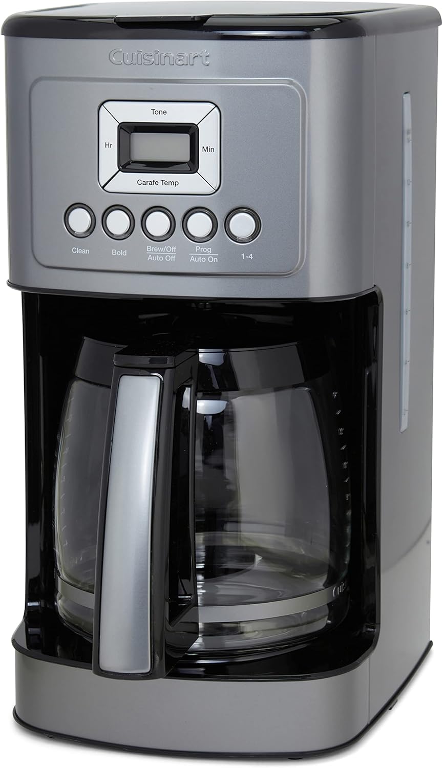 Cuisinart Coffee Maker, 14-Cup Glass Carafe, Fully Automatic for Brew Strength Control & 1-4 Cup Setting, Stainless Steel, DCC-3200GMP1, Gunmetal