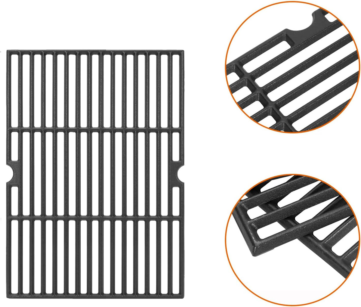 BBQ Future Cooking Grate Replacement for Master Chef G45301 G45303 G45308 G45309 G45311 G45313 Grill, Heavy Duty Matte Cast Iron Grill Grid for MasterChef BBQ Parts