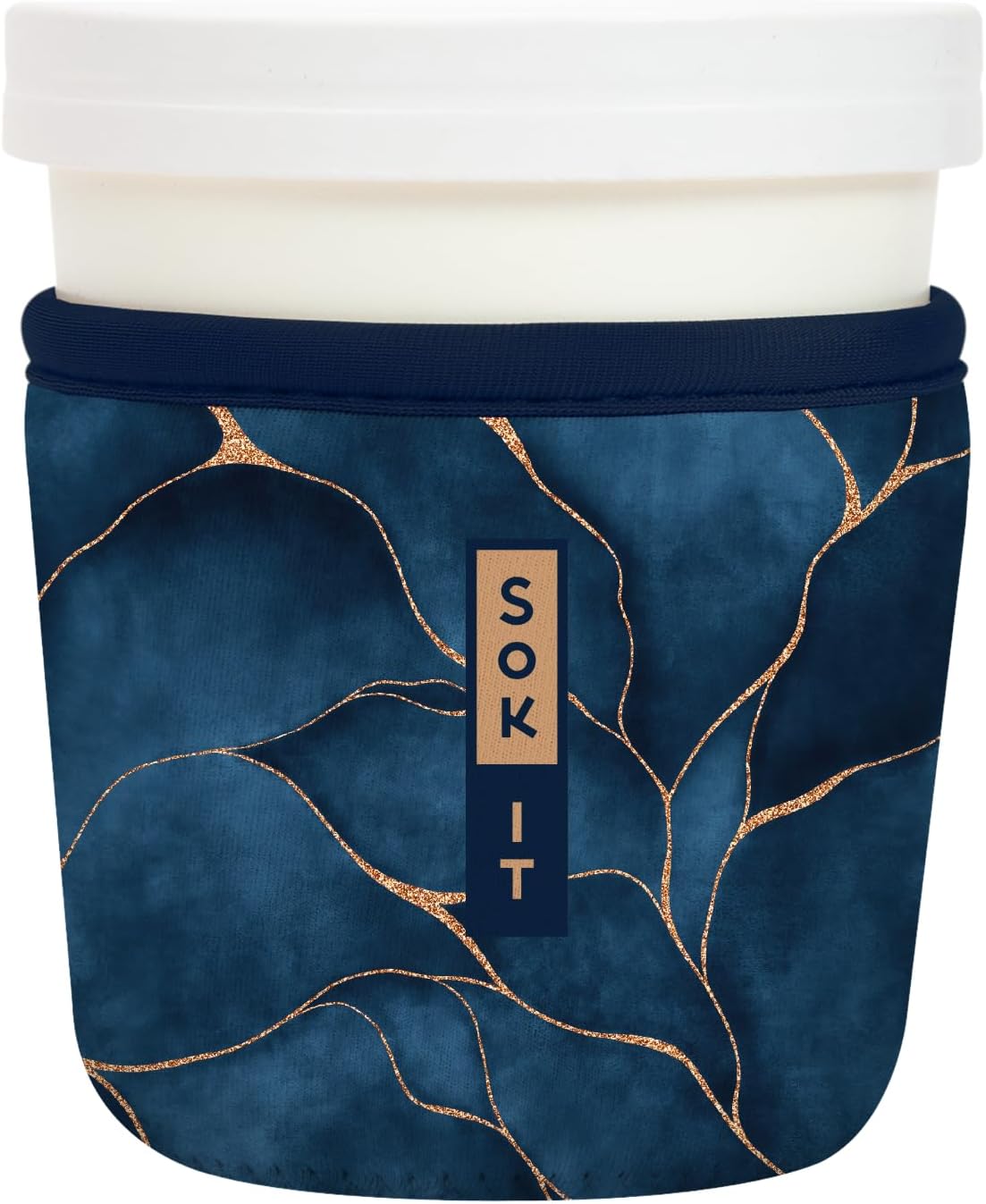 Sok It IceCreamSok Insulated Neoprene Cover (Midnight Hour, Tapered Ice Cream Pints)