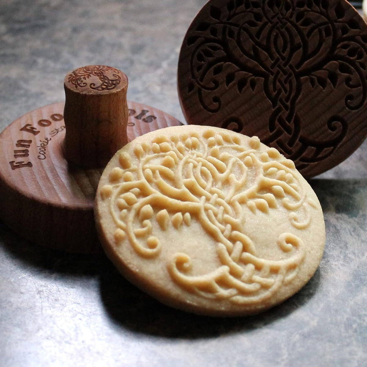 Wood Cookie Stamp, 2.5 Inch (Celtic Tree CS-060)