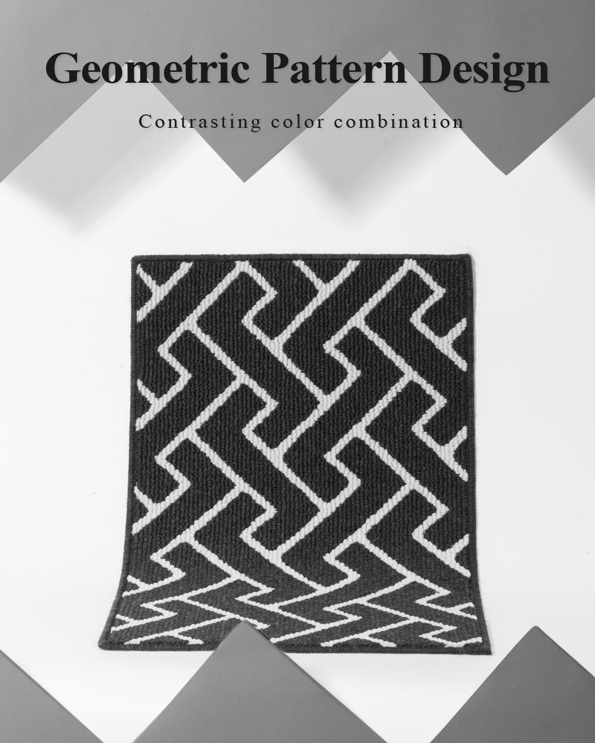 hicorfe Kitchen Rugs and Mats,Kitchen Mats for Floor,24"x35" Non Slip Runner Rug,Absorbent Resist Dirt Comfort Standing Mat Machine Washable for Entryway,Hallway,Front of Sink(Charcoal)