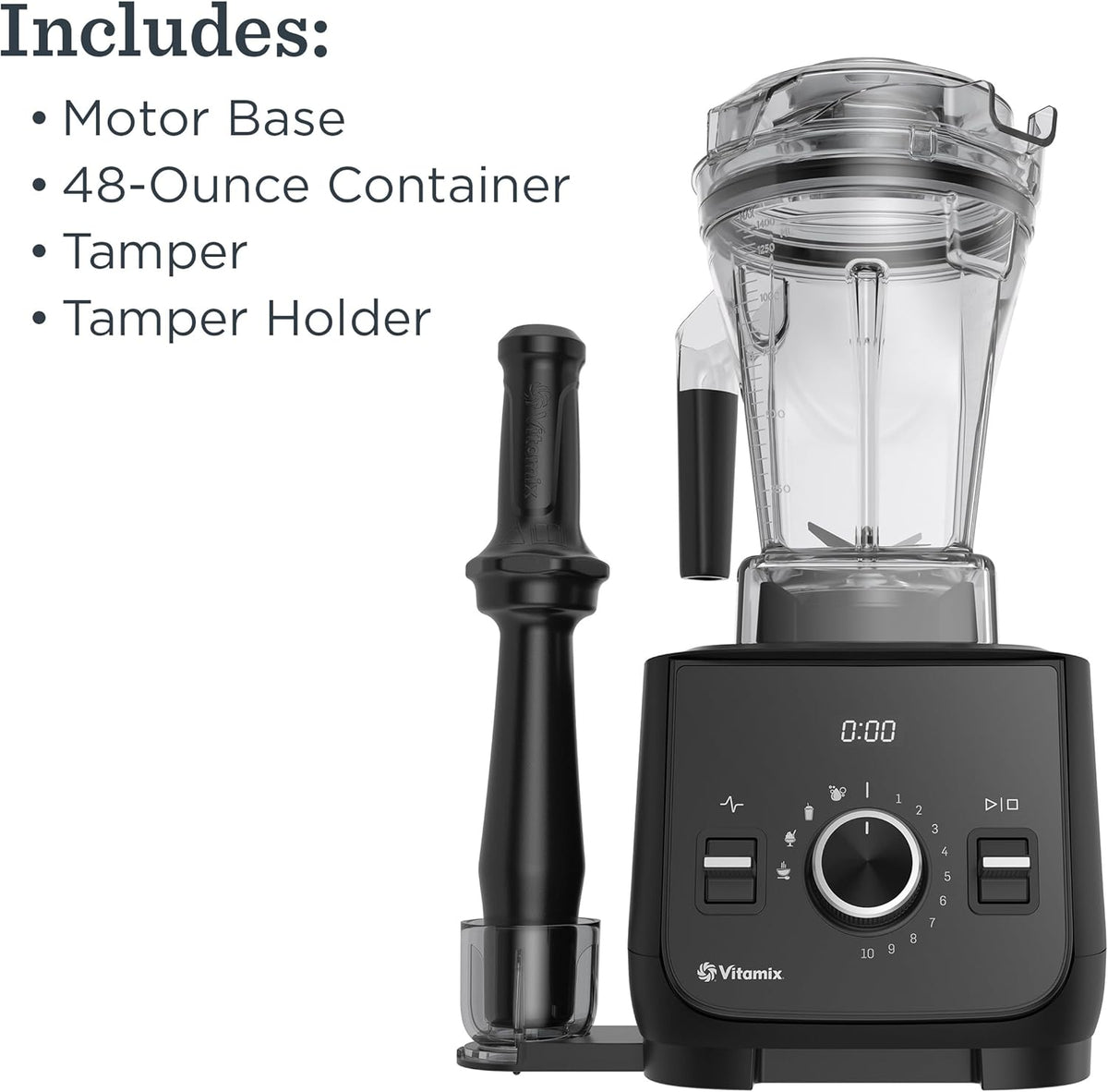 Vitamix Ascent X2 Blender, Professional-Grade, 3 Preset Blending Programs, 48-ounce Container, Self-Cleaning, Shadow Black