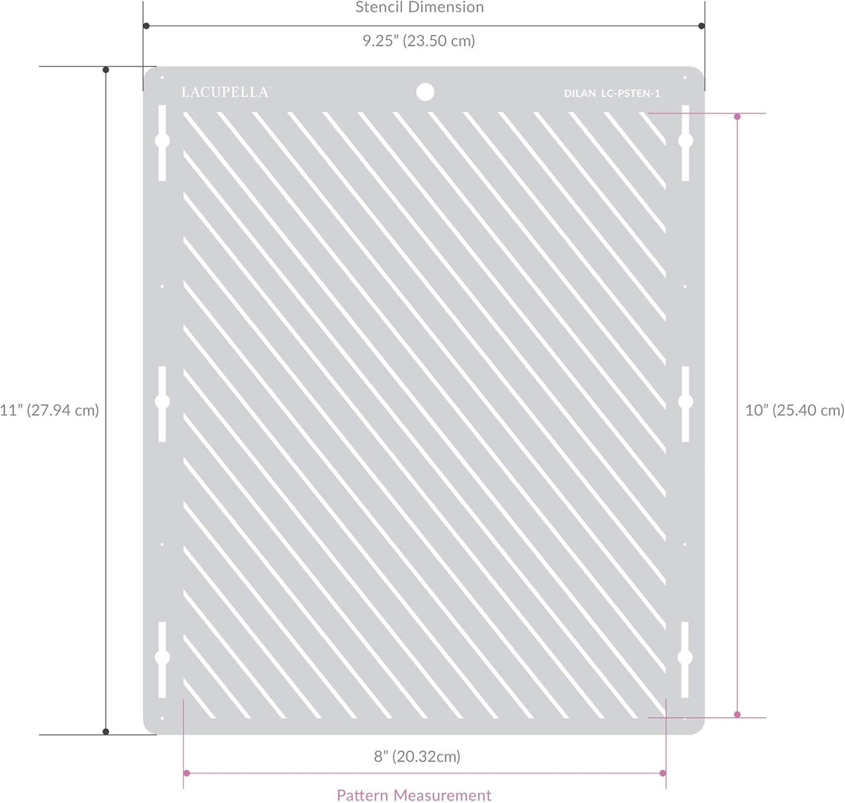 Large and Tall Cake Decorating Stencil (SANAA)