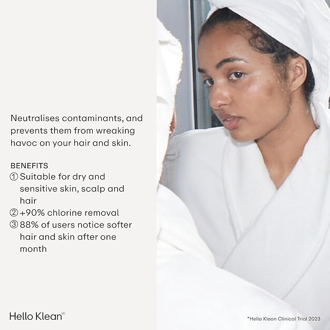 Shower Head in Beige - Filters Unwanted Metals, Chlorine & Impurities Found in Water - Improves Quality of Skin & Hair - Boosts Water Pressure Up to 2 Times - Quick & Easy to Install