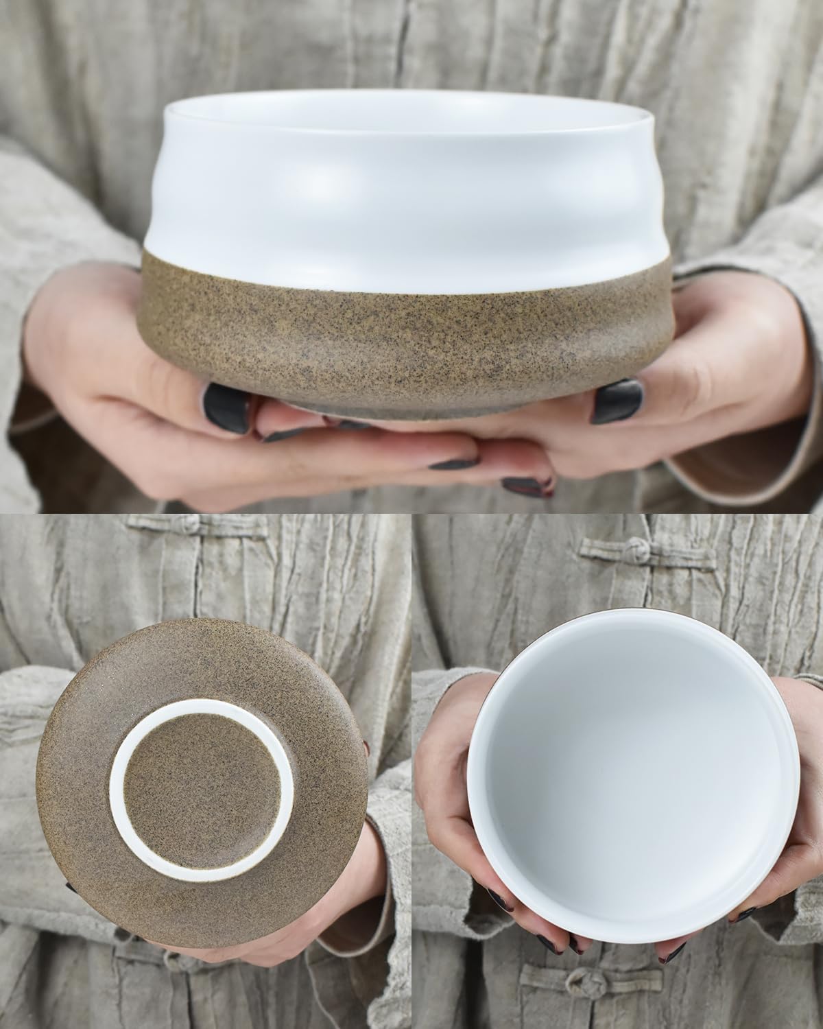 Artcome Premium Matcha Tea Set - 19.6oz Ceramic Bowl, Bamboo Whisk, Scoop, Whisk Holder & Brewing Guide - Authentic Japanese Tea Ceremony Tools for Matcha Preparation
