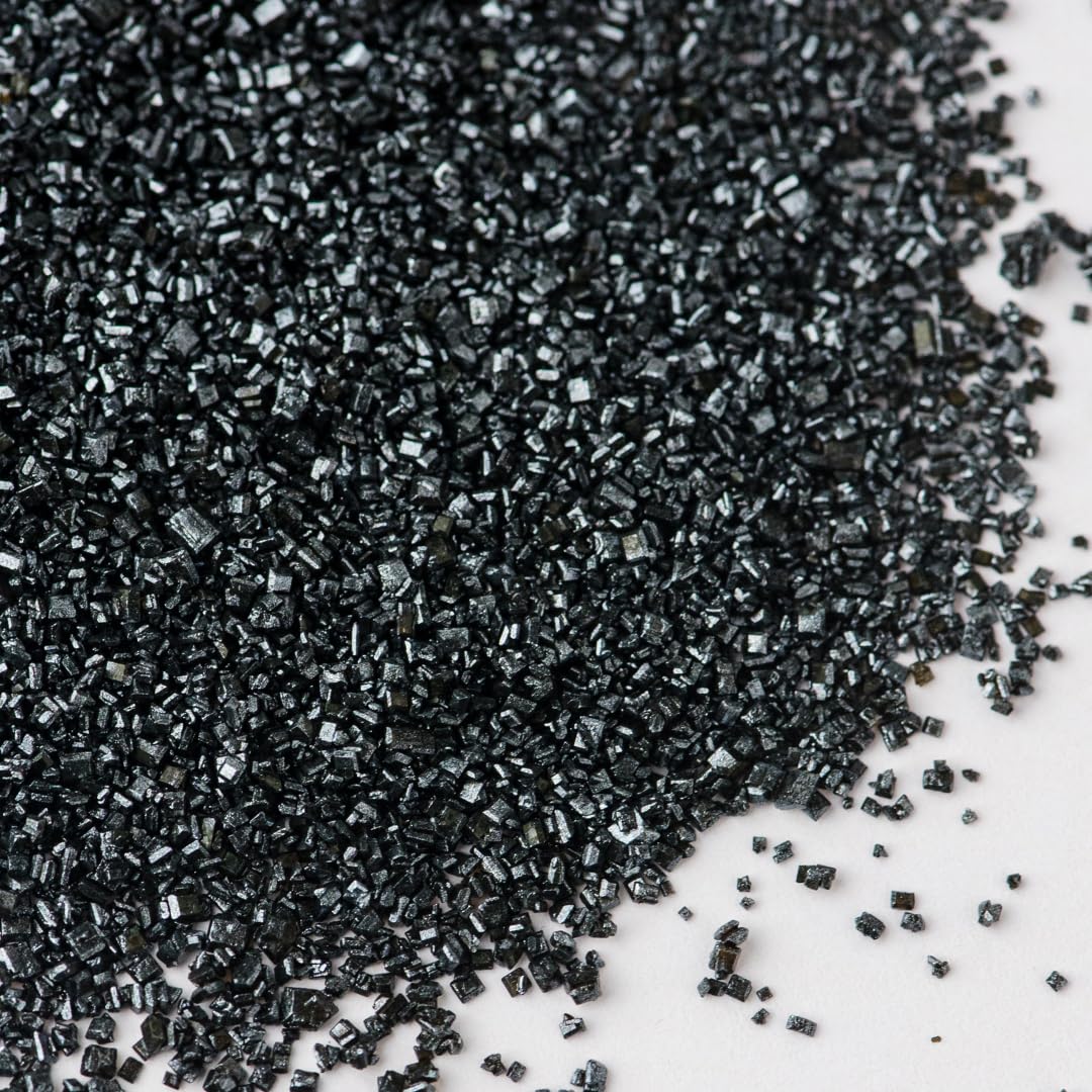 Sweets Indeed Sprinkles, Edible Sprinkle Sugar Mix, Perfect for Cake Decorations, Baking, Ice Cream, Cookies, Cupcake Topper, 5 ounces (Black)