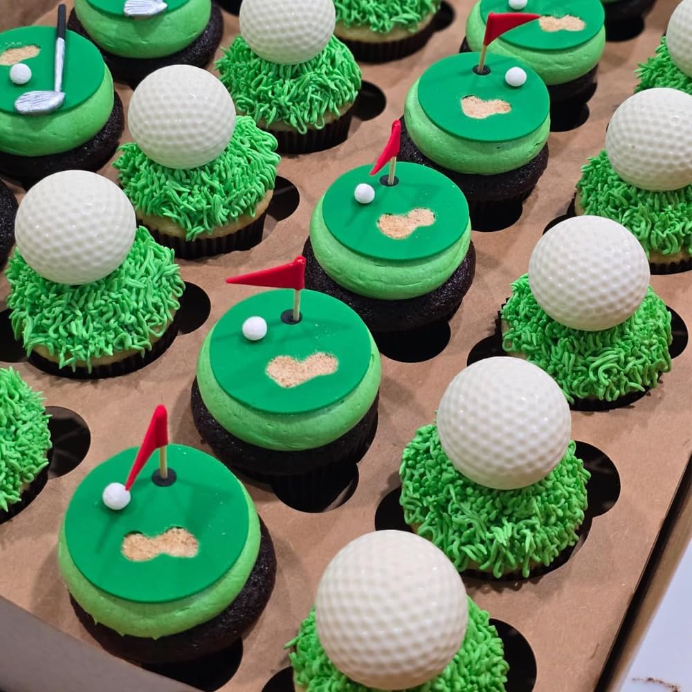 Silicone Golf Ball Cake Pop Mold - 40-Cavity Golf Ball Chocolate Molds for Cake Decorations, Hot Chocolate Bomb, Jelly, Pudding, Gelatin Molds