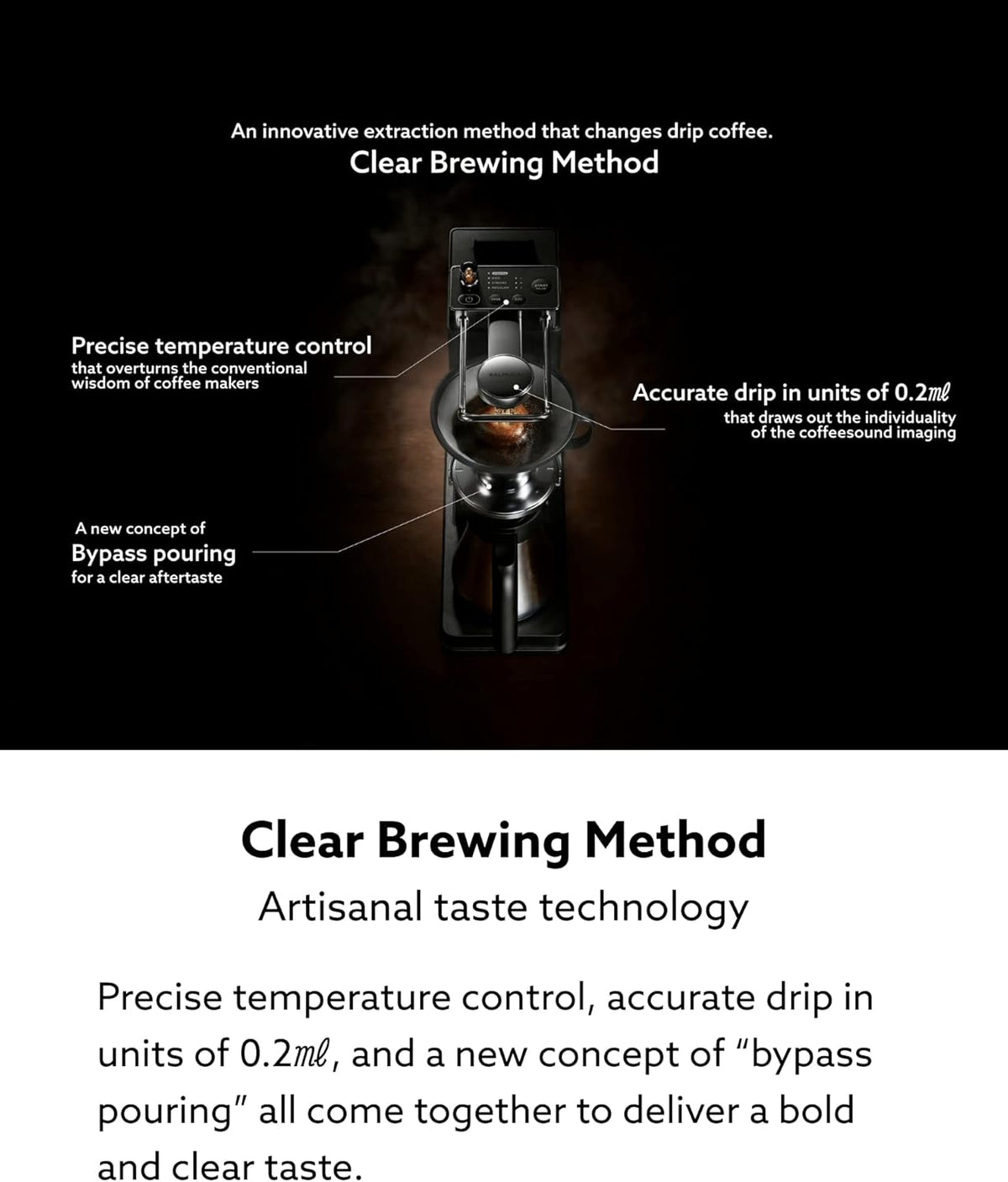 BALMUDA The Brew | Automatic Pour Over Coffee Maker | Clear Brewing Method | Precise Temperature Regulation | Three Brewing Modes: Regular, Strong, Iced | Compact Design | US Version