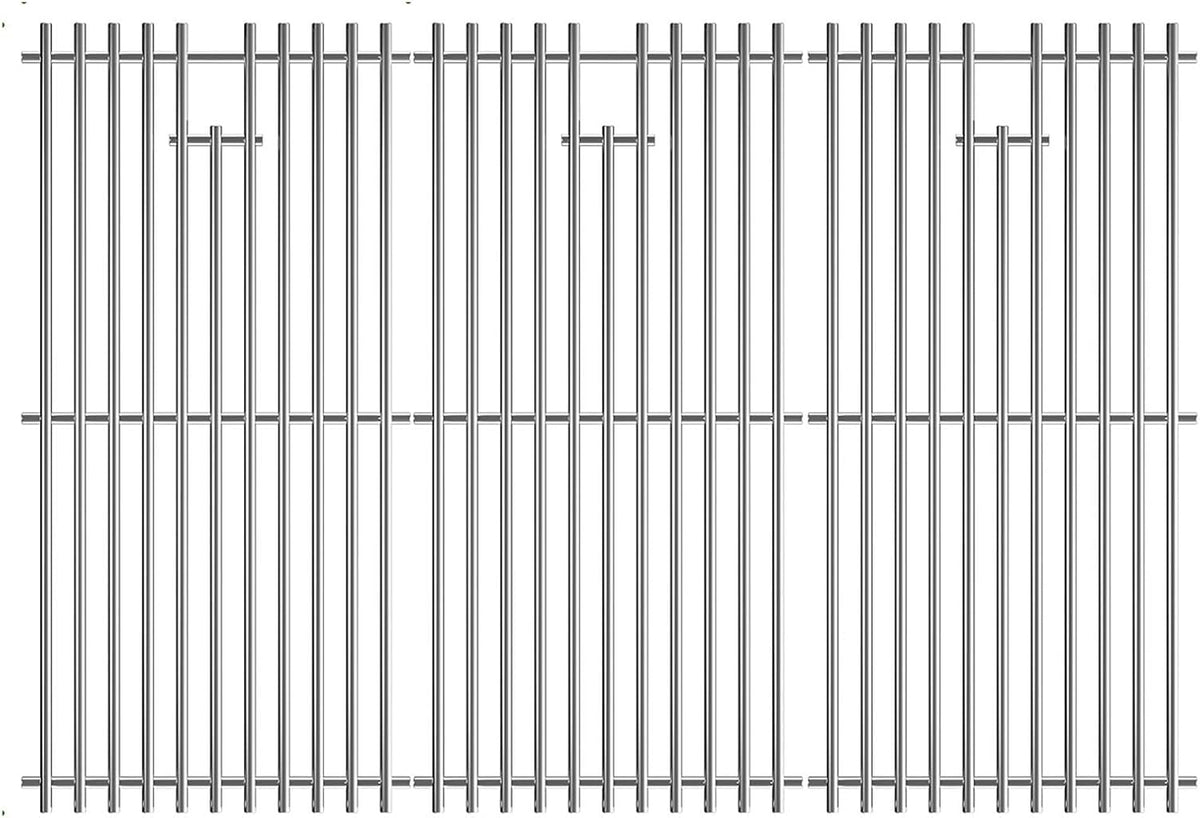 16 15/16" Grill Grates for Charbroil Advantage 4 Burner 463344116 463343015 463344015 463240015 463340516, Stainless Steel Cooking Grids Replacement Parts for Charbroil G460-0500-w1, G530-b700-w1