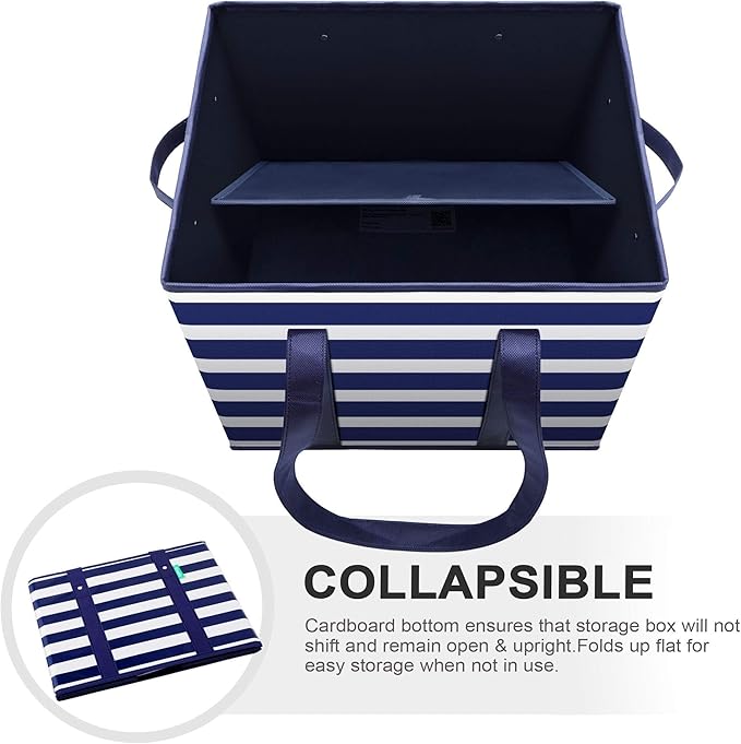 WISELIFE 2 Pack Reusable Grocery Bags Large Water Resistant Grocery Collapsible Heavy Duty Tote Bags for Shopping Picnic