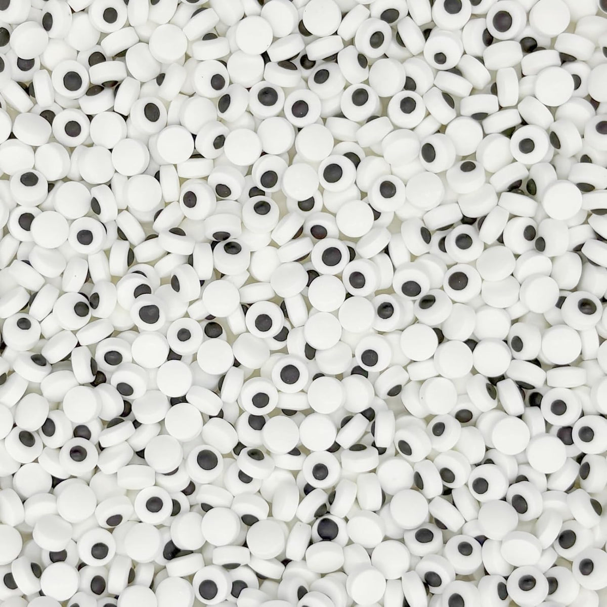 Dynastang 7mm Mini Eyes Sprinkles Halloween Edible Eyes Cake Decoration Cupcake Toppers Cookie Decorating Perfect for Cakes, Cupcakes, Desserts Toppings 3OZ