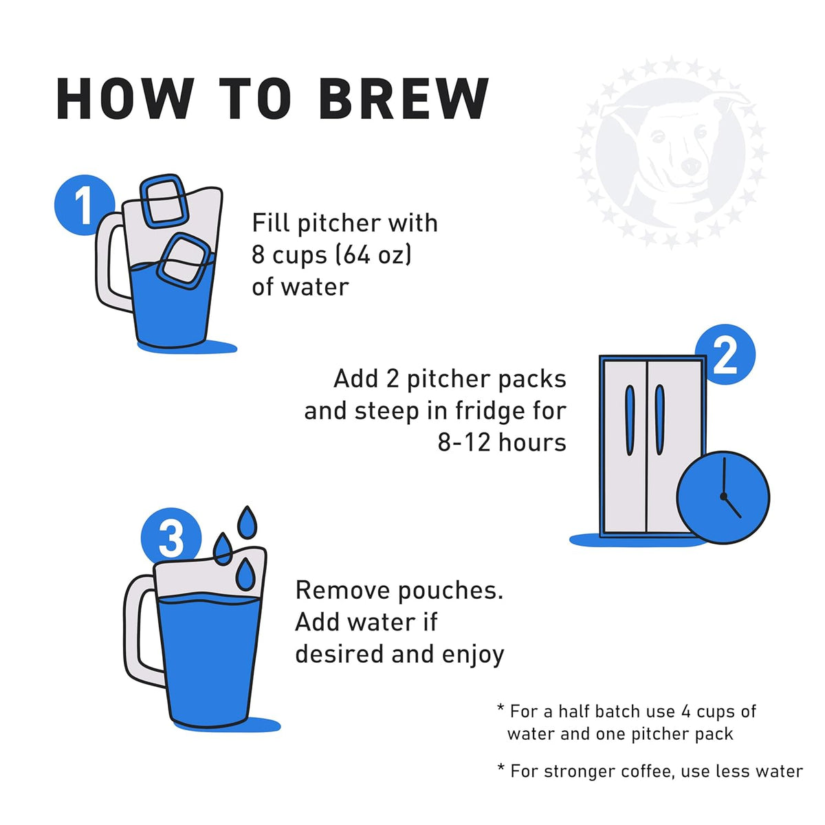 STELLA BLUE Fresh Cold Brew Coffee | Cinnamon Sugar Donut | 100% Arabica Medium Roast | Warm Cinnamon and Sweet Pastry Flavor | Cold Brew Coffee Packets | Makes 24 Pods | 6 Easy-Brew Pouches