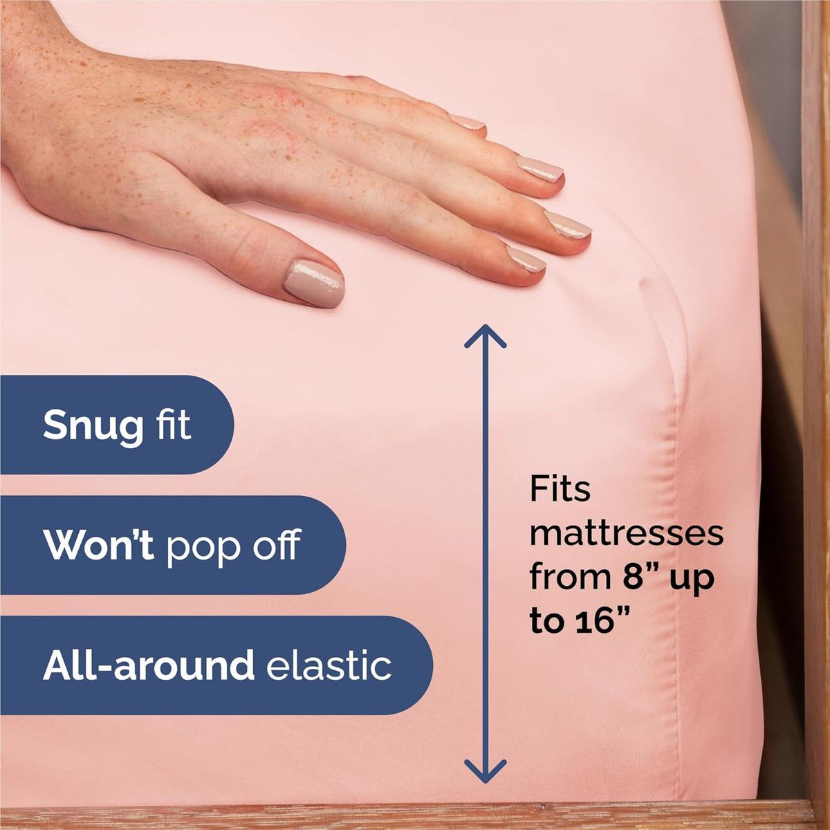 King Size 4 Piece Sheet Set - Comfy Breathable & Cooling Bed Sheets Set - Hotel Luxury Bedding for Women, Men, Kids, Teens, Boys & Girls - Deep Pockets, Ultra-Soft, Wrinkle Free - Oeko-Tex - Baby Pink
