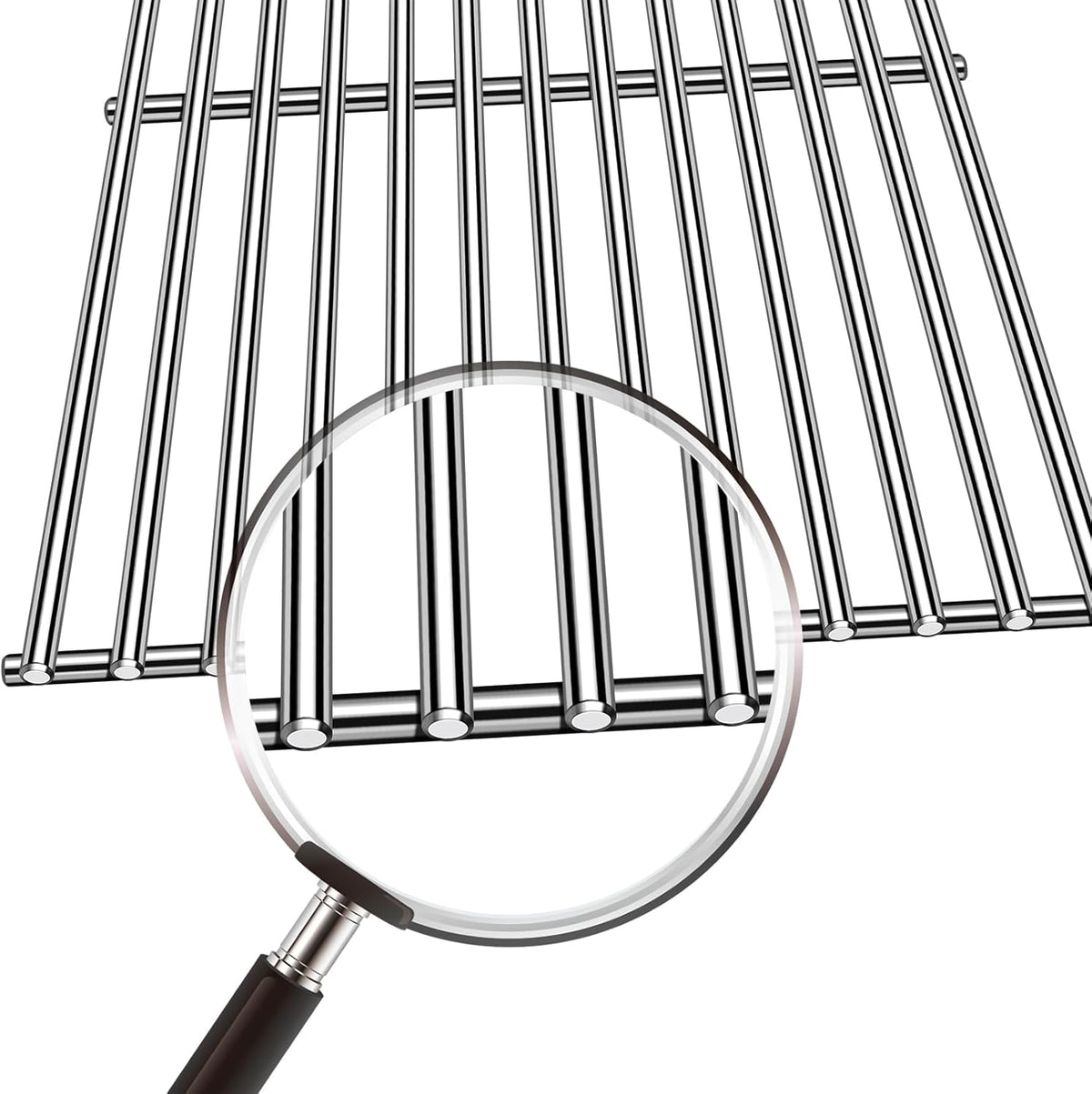 Kalomo Stainless Steel Grill Grates Grill Replacement Parts for BBQ Backyard Grill BY14-101-001-099 GBC1440WRSB-C GBC1449WBS-C GBC1449WRS-C, Uniflame GBC1030WRS-C GBC1134WRS Cooking Grids Accessories