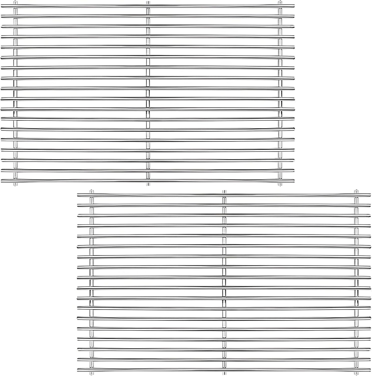 Genesis Grill Grates for Weber Genesis 300 Series, Cooking Grates Grill Parts for Weber Genesis E310 E320 E330 S310 S320 S330, 19.5" Steel BBQ Grids Replacement for Weber 7528/7524 Cast Iron Grate
