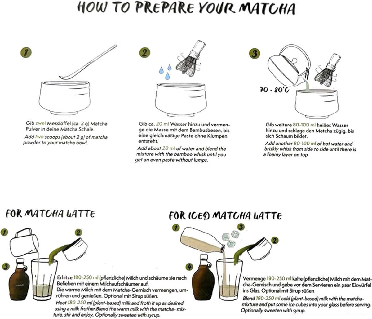 Matcha Whisk Set White, Ceramic Matcha Bowl Set with Bamboo Whisk, Holder, Scoop, Rest, Sifter and Towel – Complete 7 PCS Japanese Matcha Kit, Authentic Traditional Matcha Preparation Set