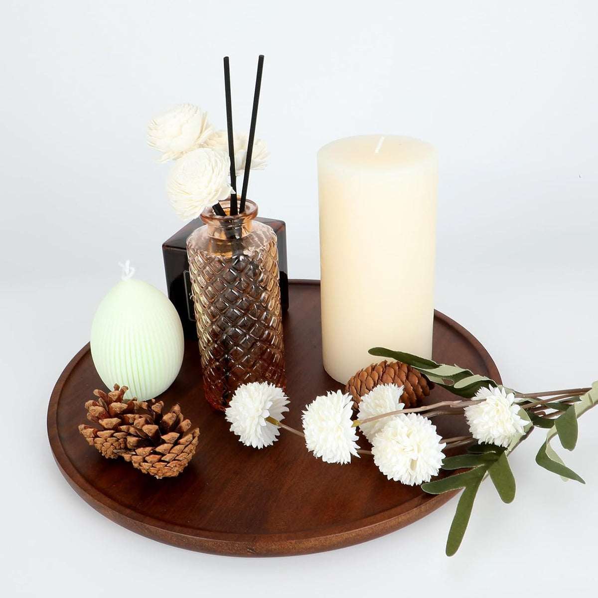 Glass Flower Vase, Amber, Aromatherapy Bottle, Small Vase, 6 Sets, Simple Style, Centerpieces for Table, for Home Decoration, Anniversary, Wedding