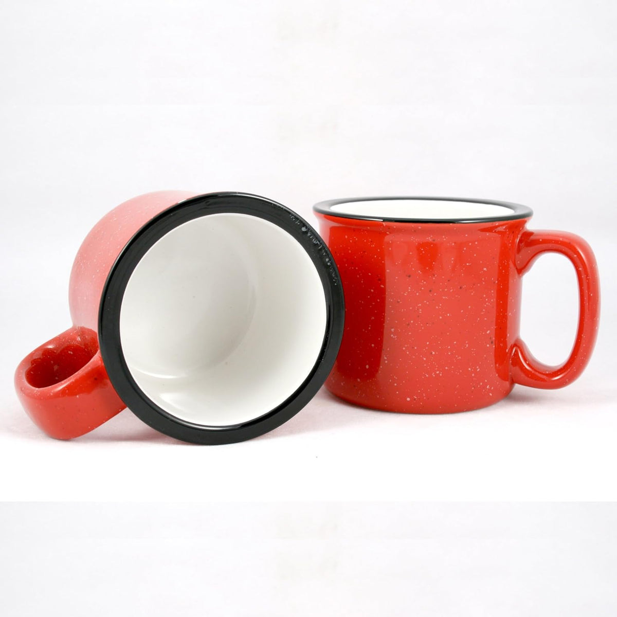 Ceramic Campfire Mug, 15oz - Set of 4 (Red)