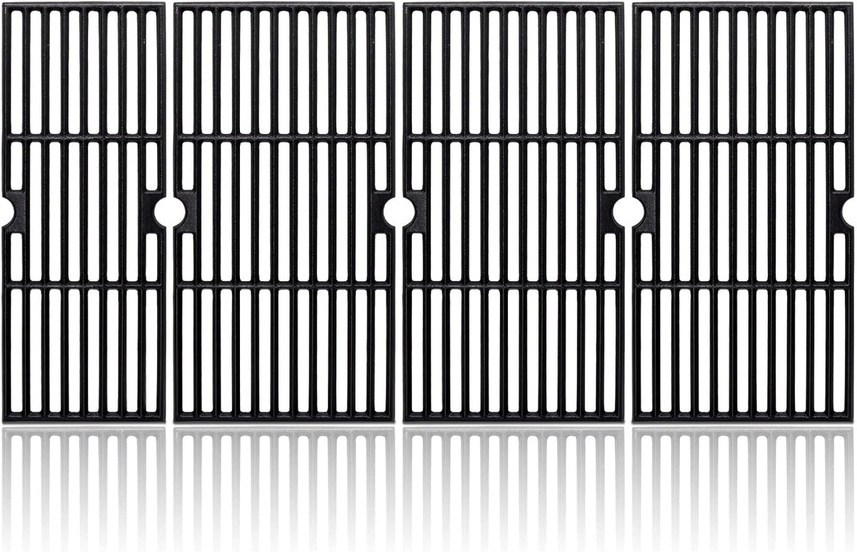 Adviace 18 Inch Grill Grates for Charbroil Performance 6 Burner 463244819, 463276517, 463245917, Cast Iron Grate Grid for Char-Broil Replacement Parts 463276617, 463277918, G470-0002-W1, G470-0003-W1