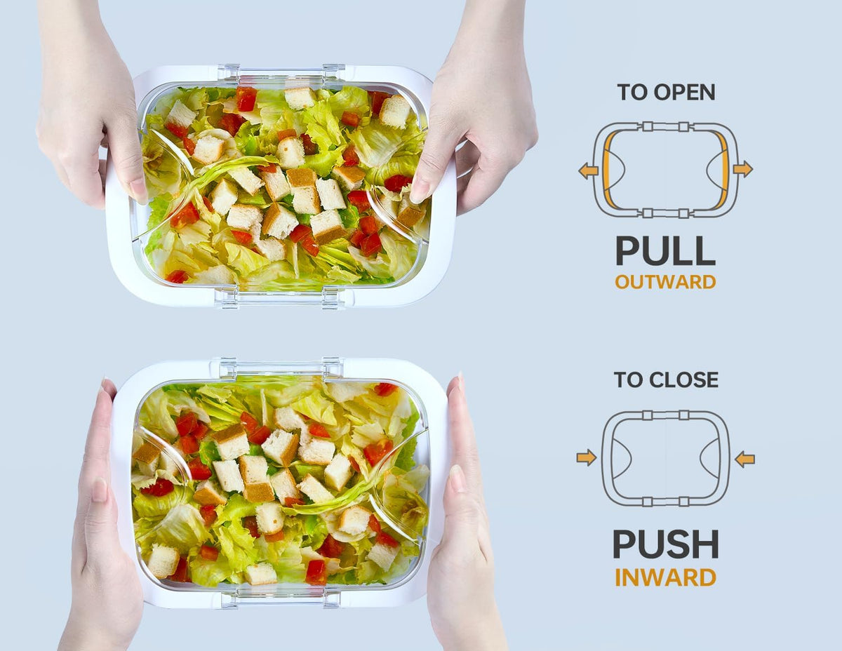 Felli Duo Loc Tritan Meal Prep Containers Microwave Safe BPA FREE, Leak Proof Lunchable Container for Leftovers Kitchen Fridge Freezer, Reusable On the Go Lunch Plastic Travel Box (Beginner 3pk)