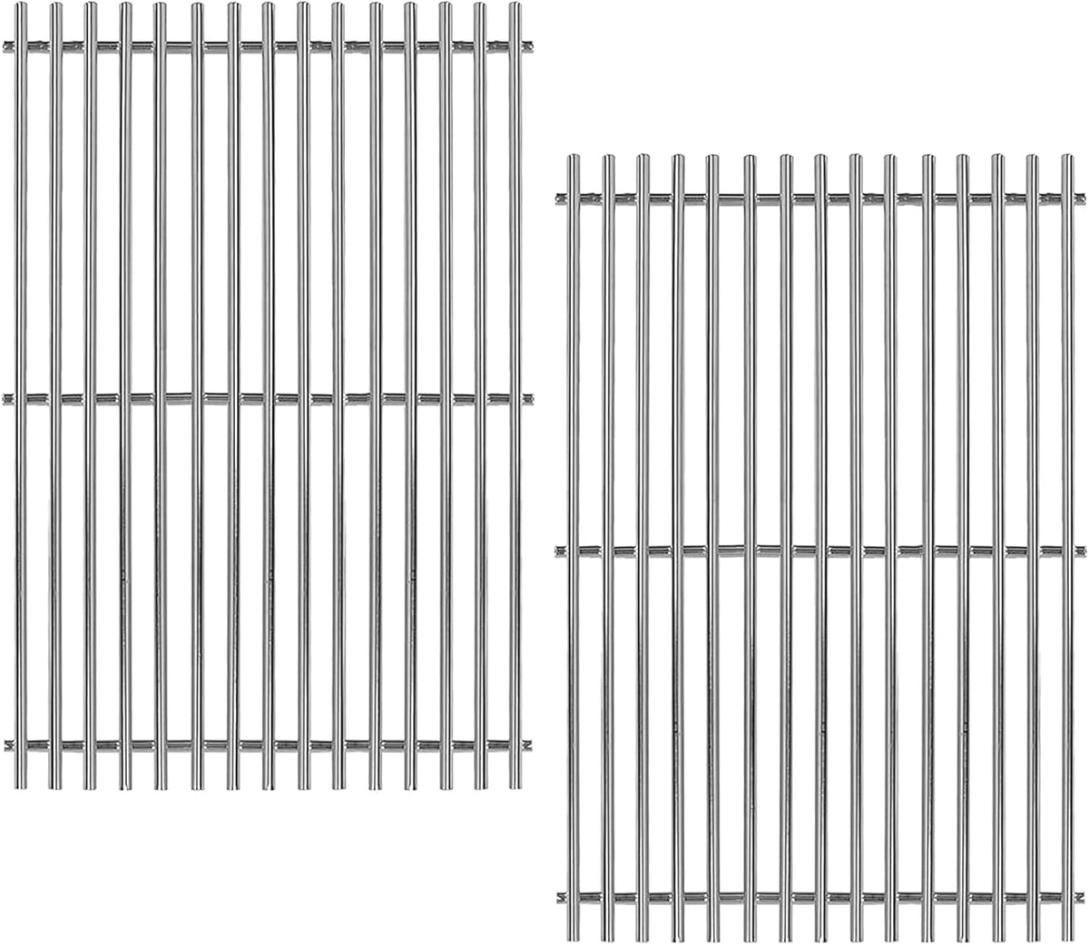 67550 Stainless Steel 2 Cooking Grids Grates Replacement Parts for Fits Weber Summit 400 Series, E-440, S-440, E-450, S-450, E-460, S-460, E-470, S-470 Gas Grill 19-1/4"