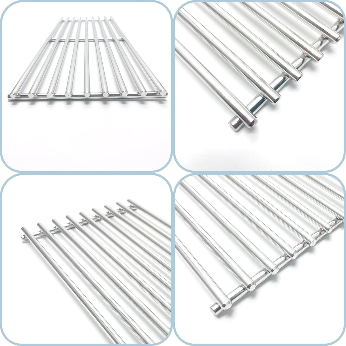 17-3/8” Stainless Steel 5 Grid Grates for Broil King Baron 540,590 590-S,Huntington 6133-84, 6133-87 6130-54, 6130-57 Broil-Mate 7130-64, 7133-64 Sterling 5130-54, 5130-64 Gas Grill