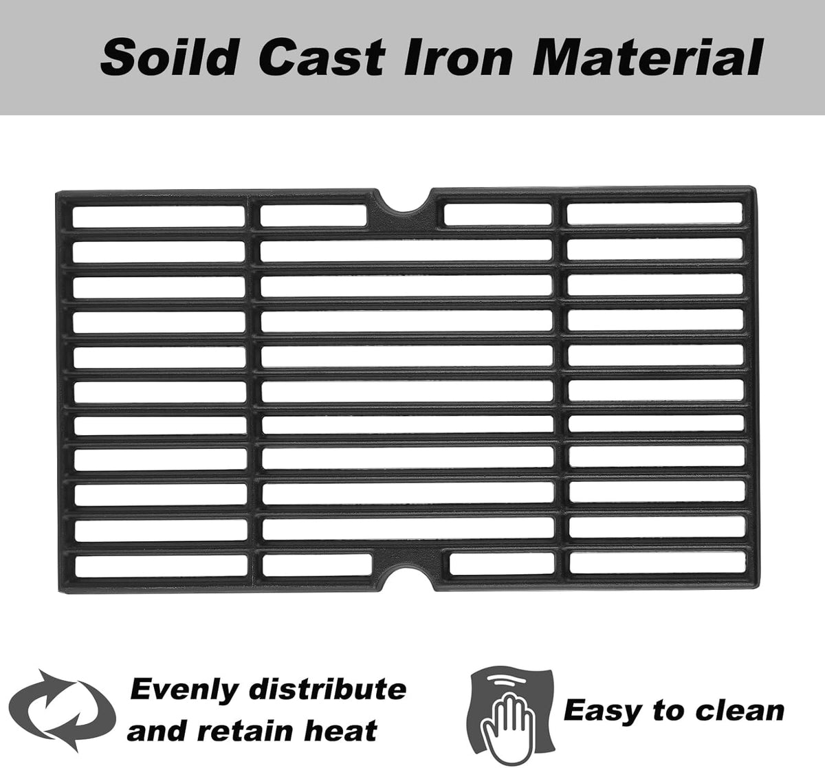 810-1751-S 810-1750-S Grates Replacement Parts for Brinkmann 5 Burner 810-4551-0 Gas Grill Parts Pit Boss PB820PS1 Grates Pit Boss Pro Series 820 820-PS1 Cast Iron Cooking Grids Pit Boss Accessories