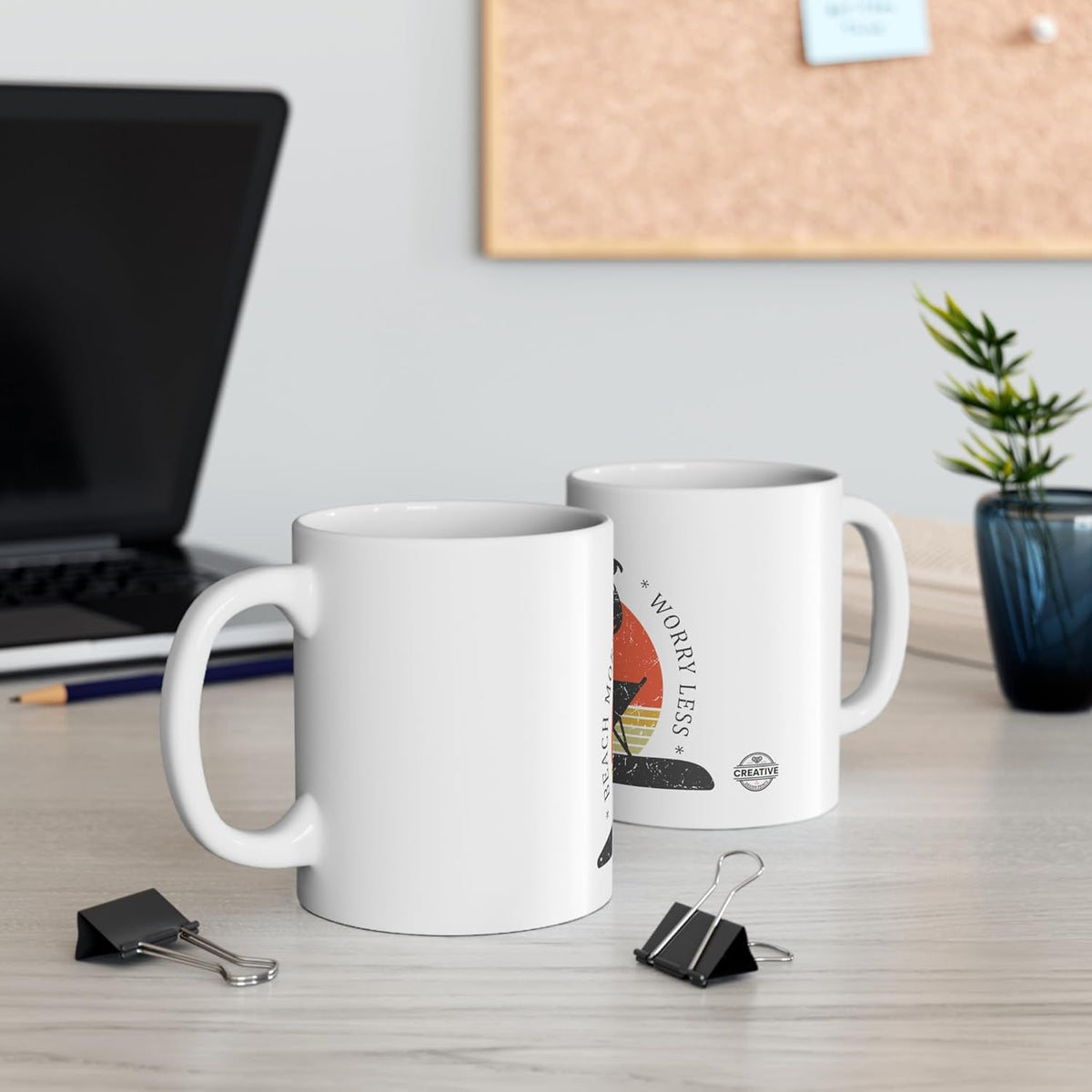 11 OZ Novelty Coffee Mugs - Christmas Gift (Beach Theme)