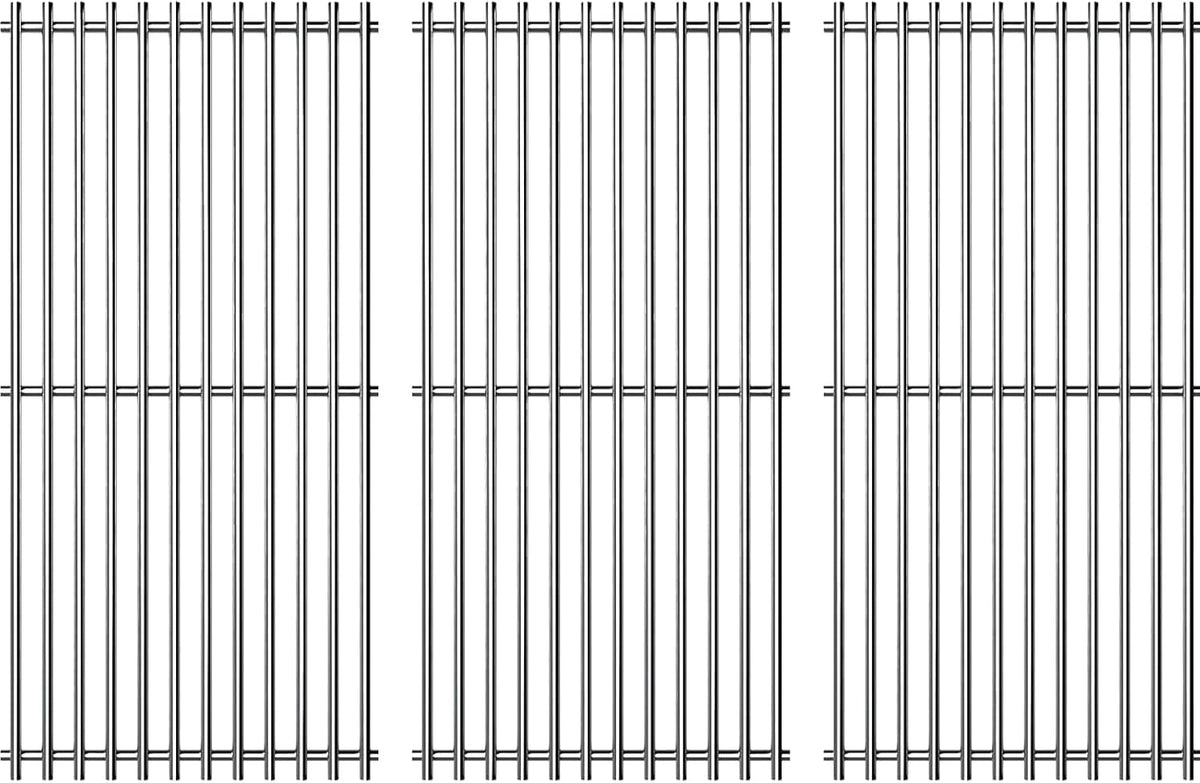 18-1/8" Stainless Steel Grates Replacement for Charbroil 463263110, 463268107, 463271309, 463271312, 463271313, 463271314, 463271315, 466231711, 466247310, 466247512 Kenmore Gas Grill