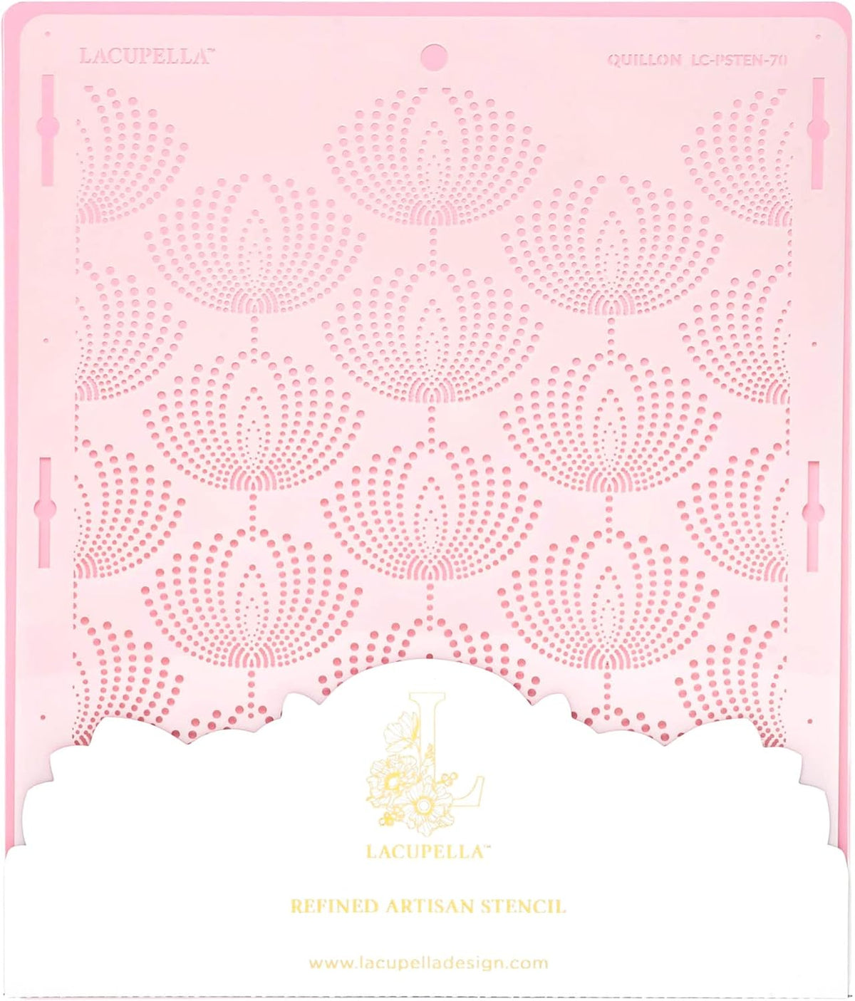 Cake Decorating Stencil for Tall Buttercream Cake, Royal Icing, Ganache, Paint, Airbrush (QUILLON)